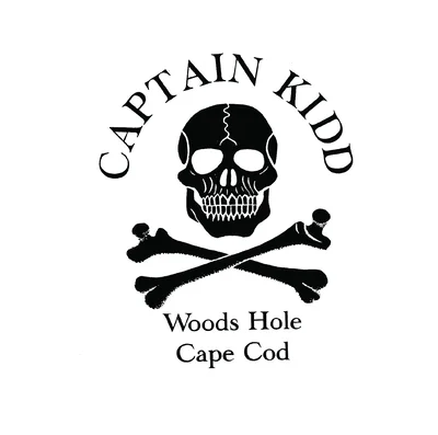 The Captain Kidd skull and crossbones logo