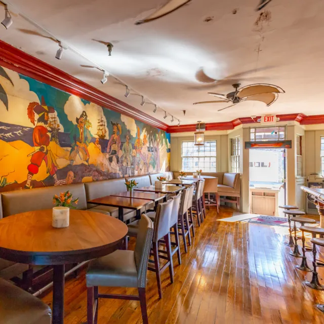 The pirate mural painted in 1939 by Joe Miron